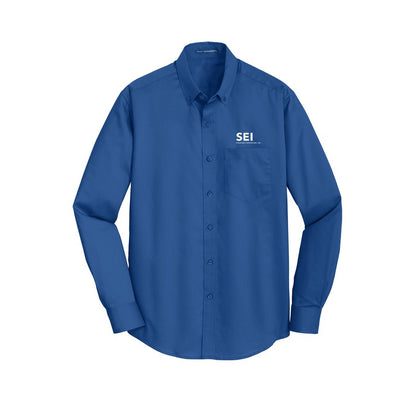 SEI - Port Authority SuperPro Twill Shirt - True Blue