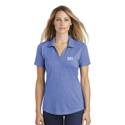 SEI - Sport-Tek Ladies PosiCharge Tri-Blend Wicking Polo - True Royal Heather