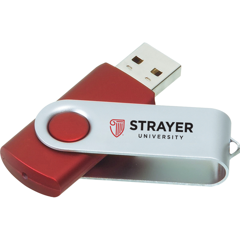 NEW STRAYER Rotate Flash Drive 8GB - Red