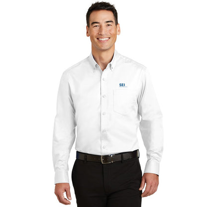 SEI - Port Authority SuperPro Twill Shirt - White