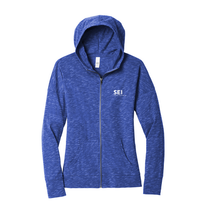 SEI - District Women’s Medal Full-Zip Hoodie - Deep Royal