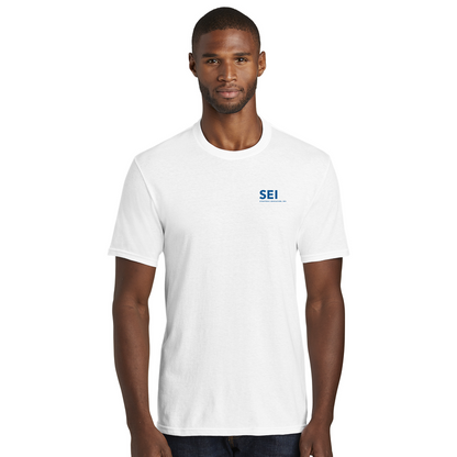 SEI - Port & Company Fan Favorite Blend Tee - White