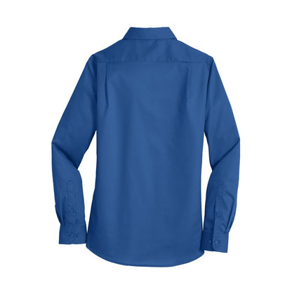 SEI - Port Authority Ladies SuperPro Twill Shirt - True Blue