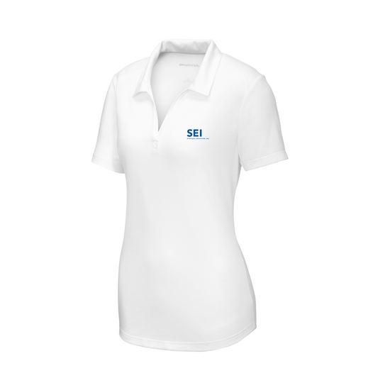 SEI - Sport-Tek Ladies PosiCharge Tri-Blend Wicking Polo - White