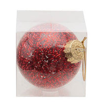2022 STRAYER Holiday Glitz Ornament - Red with Gold Logo