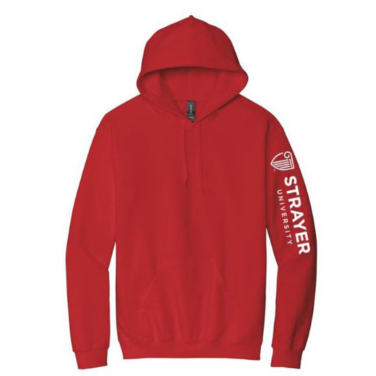 STRAYER Softstyle® Pullover Hooded Sweatshirt - RED