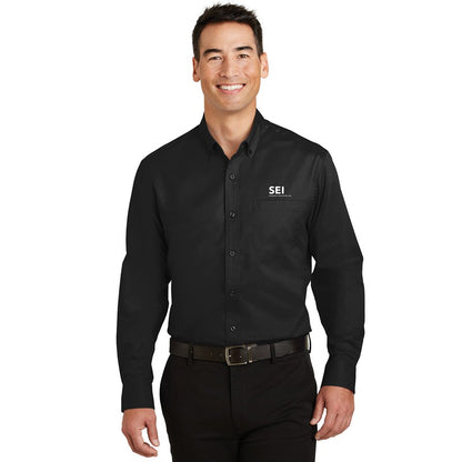 SEI - Port Authority SuperPro Twill Shirt - Black