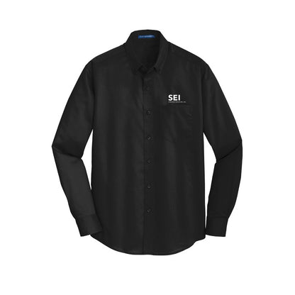 SEI - Port Authority SuperPro Twill Shirt - Black