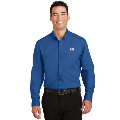 SEI - Port Authority SuperPro Twill Shirt - True Blue