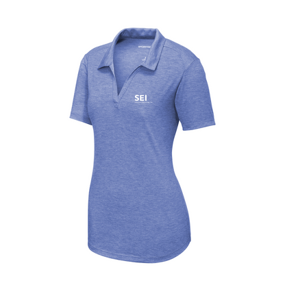 SEI - Sport-Tek Ladies PosiCharge Tri-Blend Wicking Polo - True Royal Heather