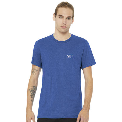 SEI - BELLA+CANVAS Unisex Heather CVC Short Sleeve Tee - Heather True Royal