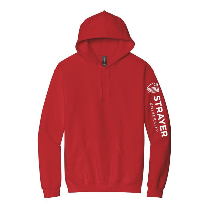 STRAYER  Softstyle® Pullover Hooded Sweatshirt - RED