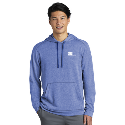 SEI - Sport-Tek PosiCharge Tri-Blend Wicking Fleece Hooded Pullover - True Royal Heather