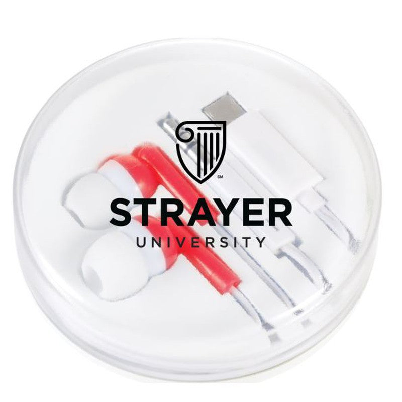 STRAYER Wired Earbuds with Multi-Tips